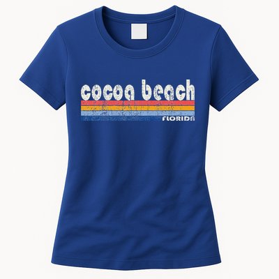 70s 80s Style Cocoa Beach Fl Womens T-Shirt
