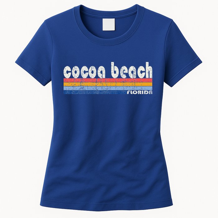 70s 80s Style Cocoa Beach Fl Womens T-Shirt