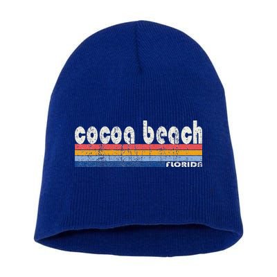 70s 80s Style Cocoa Beach Fl Short Acrylic Beanie