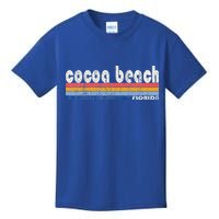 70s 80s Style Cocoa Beach Fl Kids T-Shirt