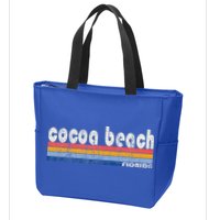 70s 80s Style Cocoa Beach Fl Zip Tote Bag