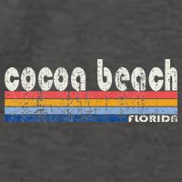 70s 80s Style Cocoa Beach Fl Vector Backpack