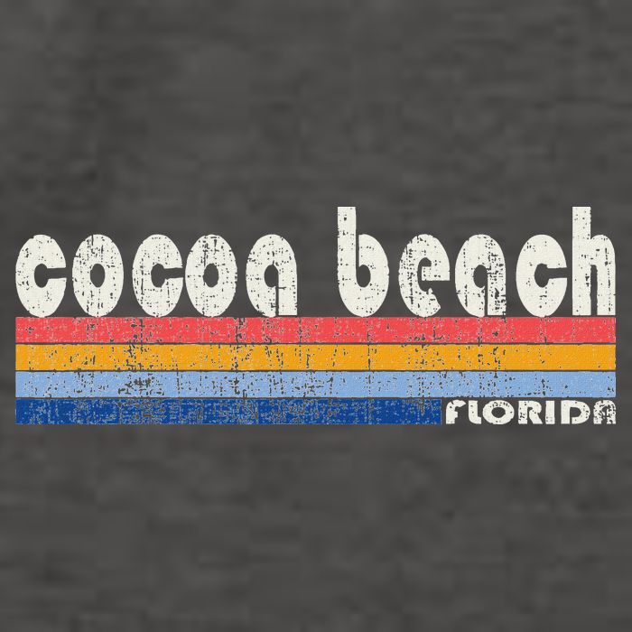 70s 80s Style Cocoa Beach Fl Vector Backpack