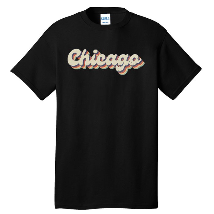 70s 80s USA City Vintage Chicago Tall T-Shirt