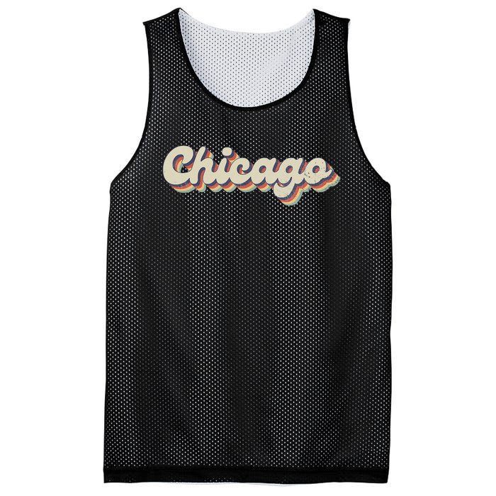 70s 80s USA City Vintage Chicago Mesh Reversible Basketball Jersey Tank