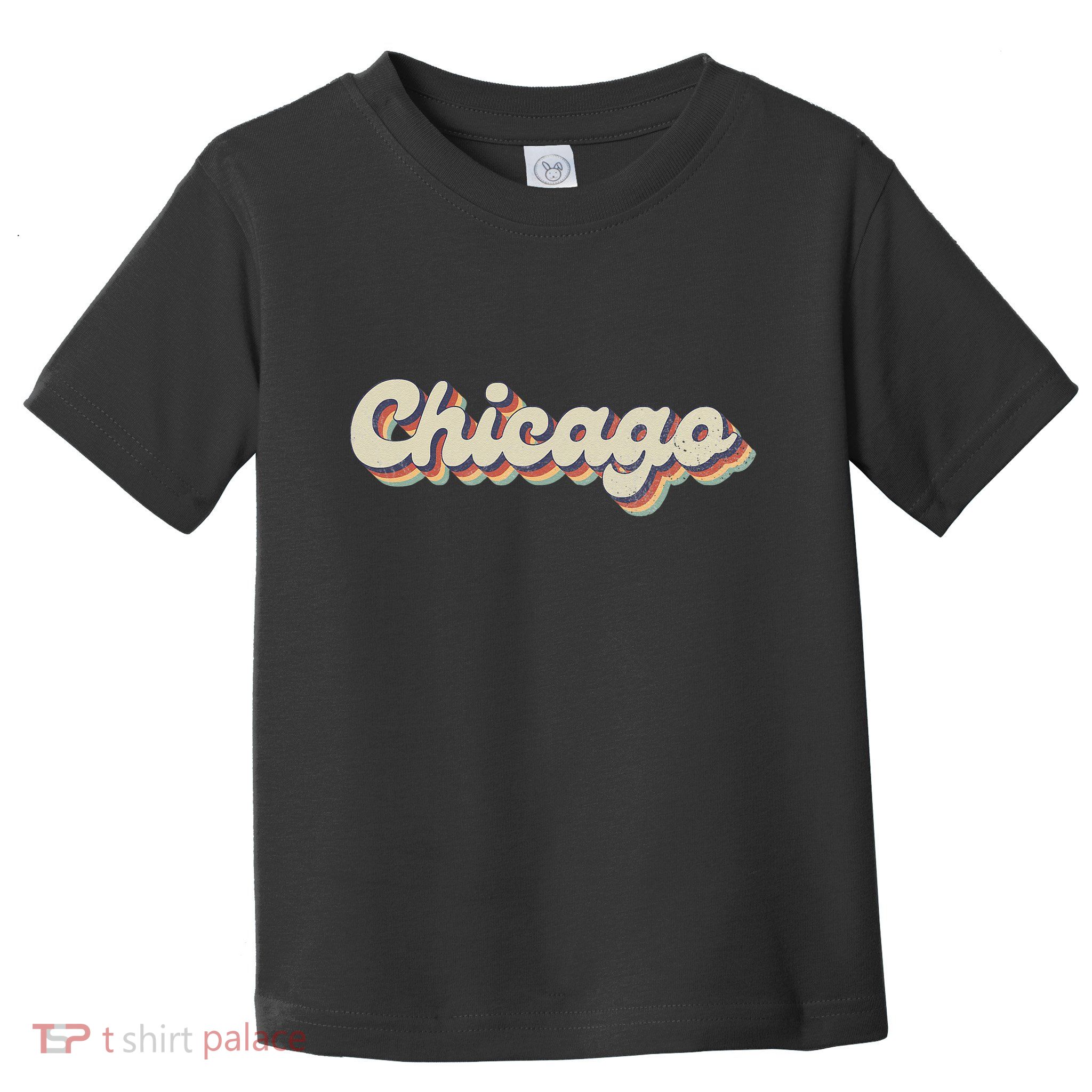 70s 80s USA City Vintage Chicago Toddler T-Shirt