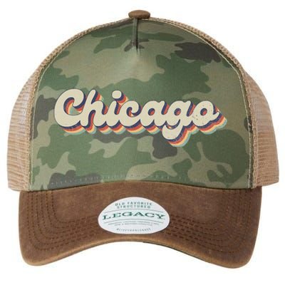 70S 80S Usa City Vintage Chicago Legacy Tie Dye Trucker Hat