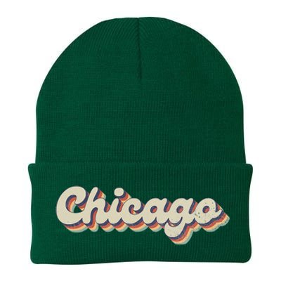 70S 80S Usa City Vintage Chicago Knit Cap Winter Beanie