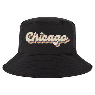 70S 80S Usa City Vintage Chicago Cool Comfort Performance Bucket Hat