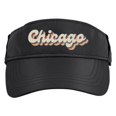 70S 80S Usa City Vintage Chicago Adult Drive Performance Visor