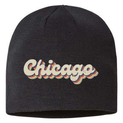 70S 80S Usa City Vintage Chicago Sustainable Beanie