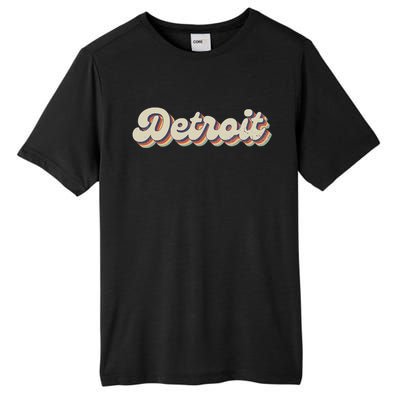 70S 80S Usa City Vintage Detroit Tall Fusion ChromaSoft Performance T-Shirt