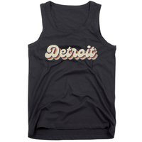 70S 80S Usa City Vintage Detroit Tank Top