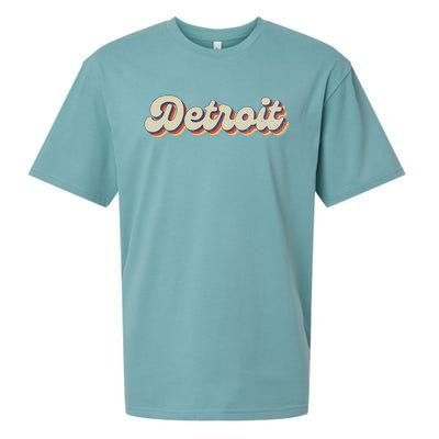 70S 80S Usa City Vintage Detroit Sueded Cloud Jersey T-Shirt