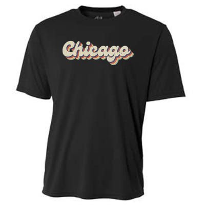 70S 80S Usa City Vintage Chicago Cooling Performance Crew T-Shirt