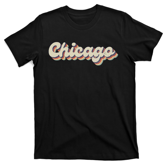 70S 80S Usa City Vintage Chicago T-Shirt