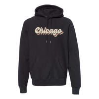 70S 80S Usa City Vintage Chicago Premium Hoodie