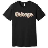 70S 80S Usa City Vintage Chicago Premium T-Shirt