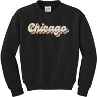 70S 80S Usa City Vintage Chicago Kids Sweatshirt