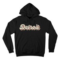 70S 80S Usa City Vintage Detroit Hoodie