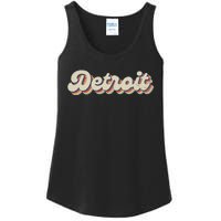 70S 80S Usa City Vintage Detroit Ladies Essential Tank