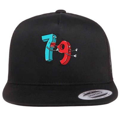 7 Ate (8) 9 Funny Math Flat Bill Trucker Hat