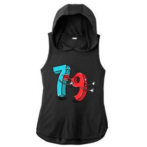 7 Ate (8) 9 Funny Math Ladies PosiCharge Tri-Blend Wicking Draft Hoodie Tank