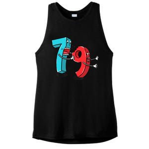 7 Ate (8) 9 Funny Math Ladies PosiCharge Tri-Blend Wicking Tank