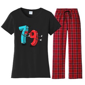 7 Ate (8) 9 Funny Math Women's Flannel Pajama Set