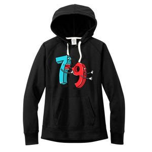 7 Ate (8) 9 Funny Math Women's Fleece Hoodie