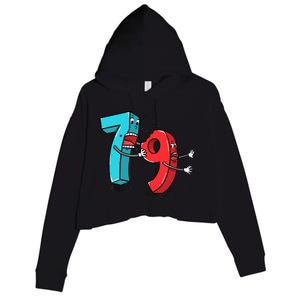 7 Ate (8) 9 Funny Math Crop Fleece Hoodie