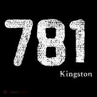 781 Area Code Distressed Kingston Massachusetts Poster