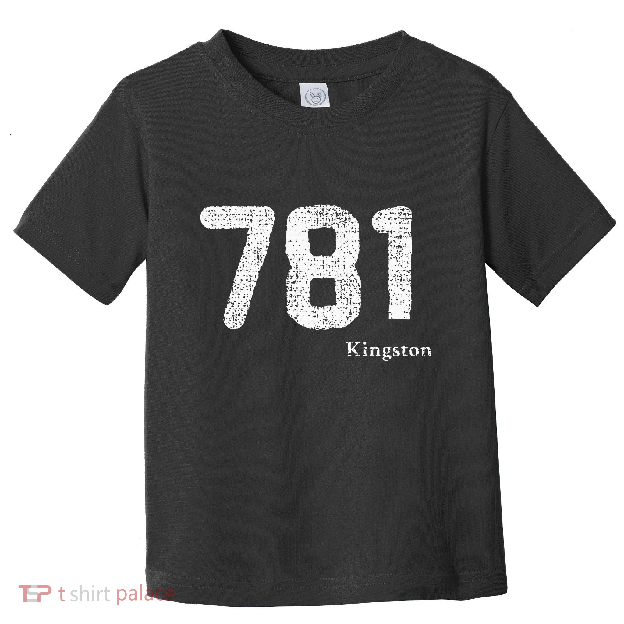 781 Area Code Distressed Kingston Massachusetts Toddler T-Shirt