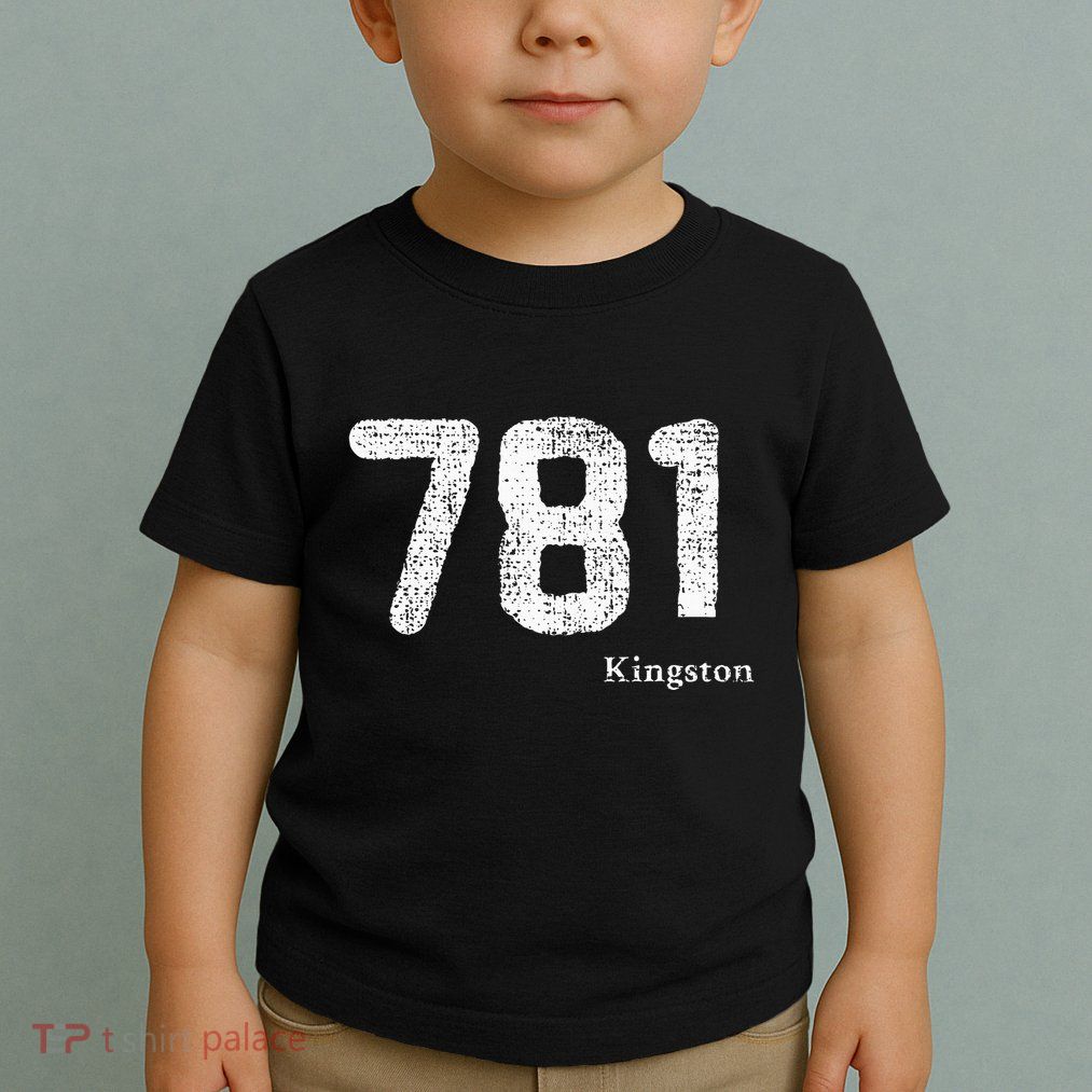 781 Area Code Distressed Kingston Massachusetts Toddler T-Shirt