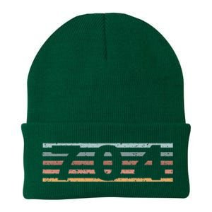 704 Area Code Retro North Carolina Charlotte Knit Cap Winter Beanie