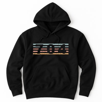 704 Area Code Retro North Carolina Charlotte Hoodie