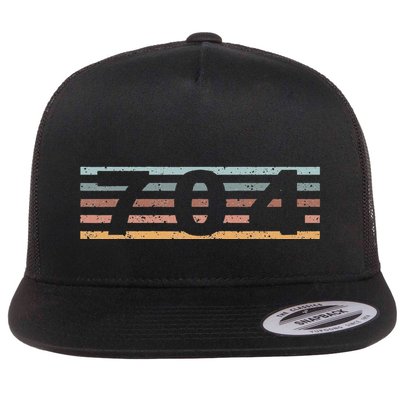 704 Area Code Retro North Carolina Charlotte Flatbill Hat