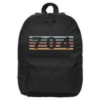 704 Area Code Retro North Carolina Charlotte 16 in Basic Backpack
