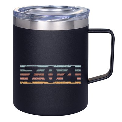 704 Area Code Retro North Carolina Charlotte 12oz Stainless Steel Coffee Mug