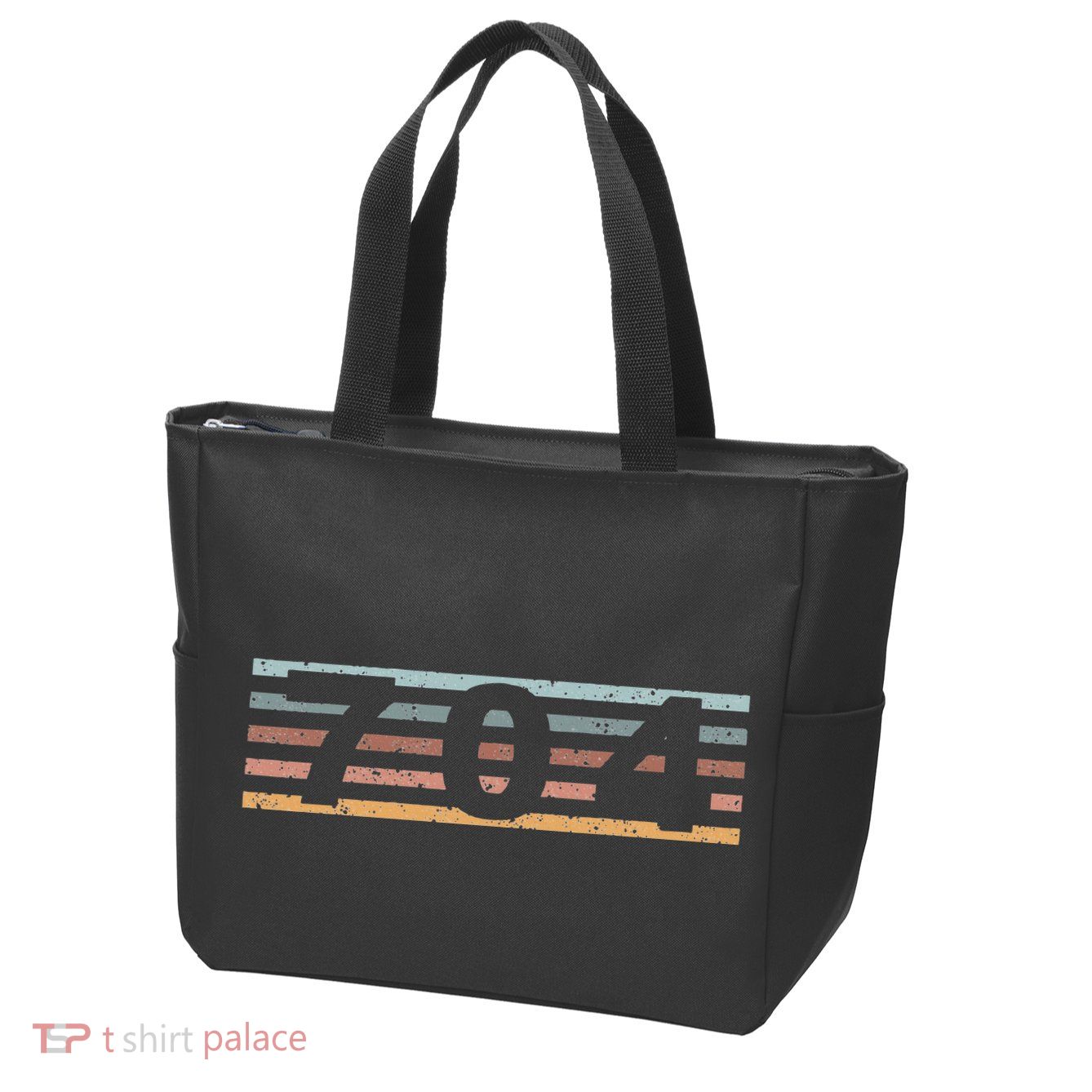 704 Area Code Retro North Carolina Charlotte Zip Tote Bag