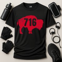 716 Area Code Buffalo New York Bflo Wny Performance Shirt