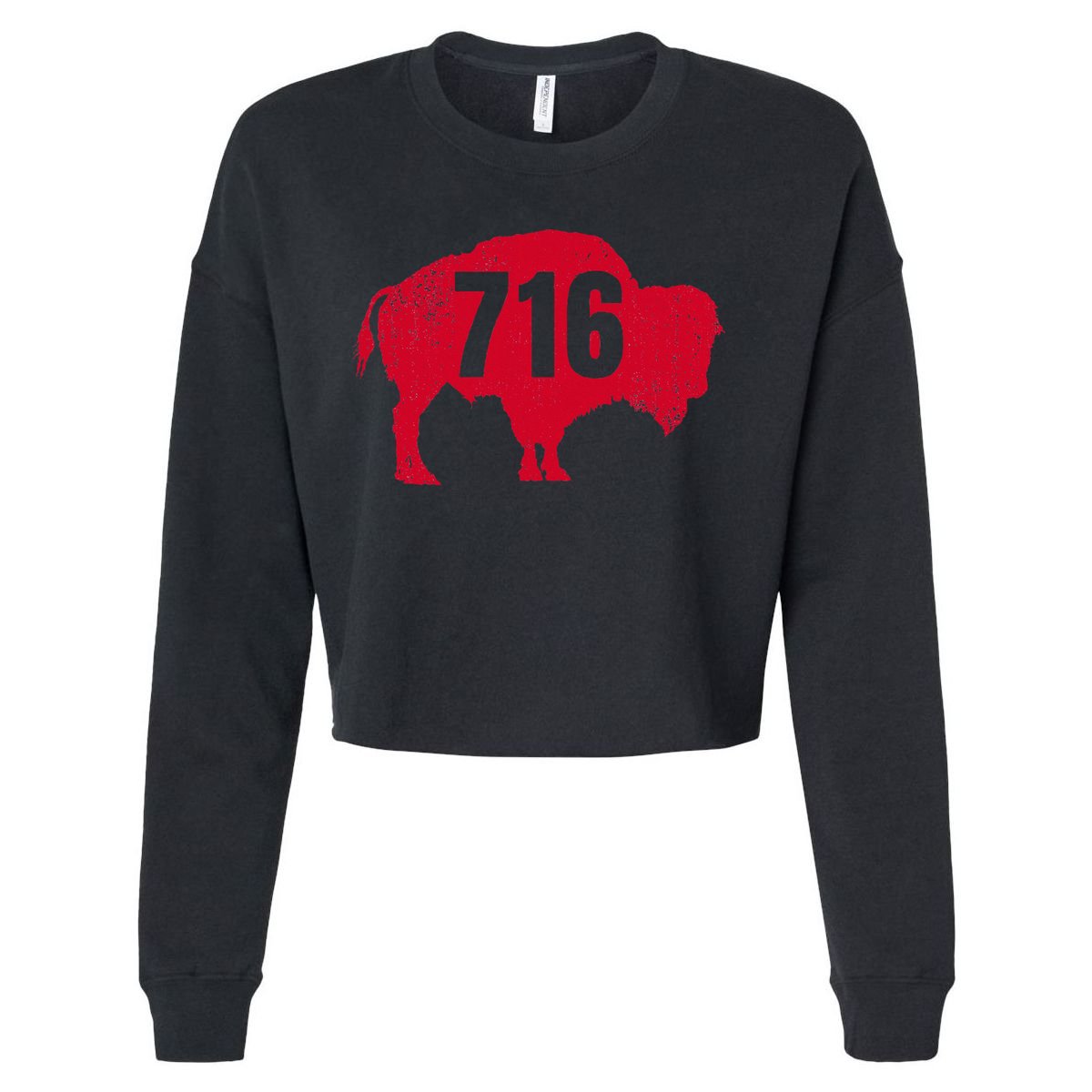 716 Area Code Buffalo New York Bflo Wny Cropped Pullover Crew