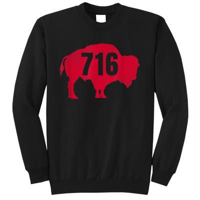 716 Area Code Buffalo New York BFLO WNY Sweatshirt