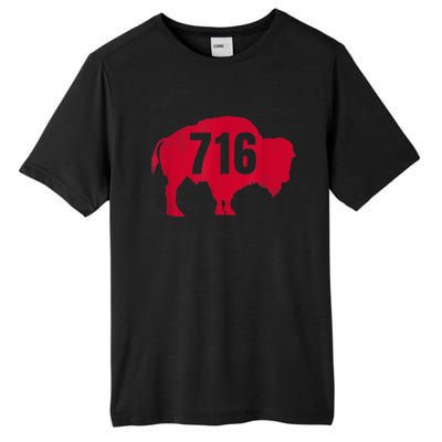 716 Area Code Buffalo New York BFLO WNY Tall Fusion ChromaSoft Performance T-Shirt