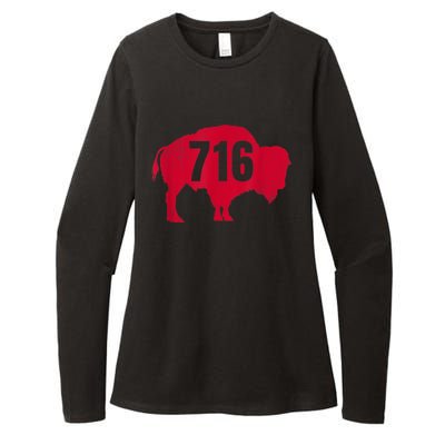 716 Area Code Buffalo New York BFLO WNY Womens CVC Long Sleeve Shirt