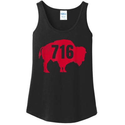 716 Area Code Buffalo New York BFLO WNY Ladies Essential Tank