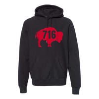 716 Area Code Buffalo New York BFLO WNY Premium Hoodie