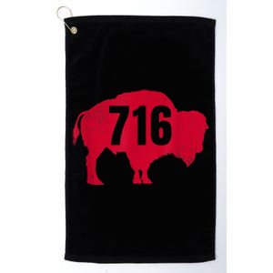 716 Area Code Buffalo New York BFLO WNY Platinum Collection Golf Towel