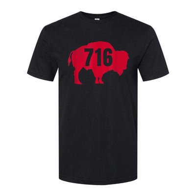 716 Area Code Buffalo New York BFLO WNY Softstyle CVC T-Shirt