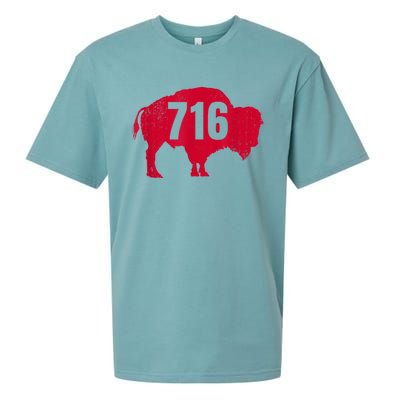 716 Area Code Buffalo New York BFLO WNY Sueded Cloud Jersey T-Shirt